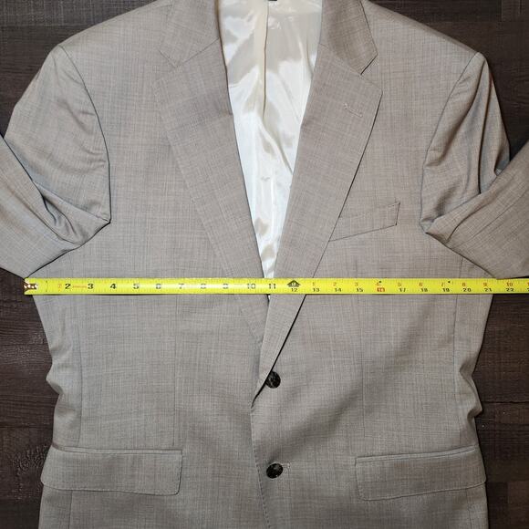 HUGO BOSS Mens Sport Coat Blazer 40R Solid Gray Marzotto Wool Two Button Notch - Picture 11 of 16